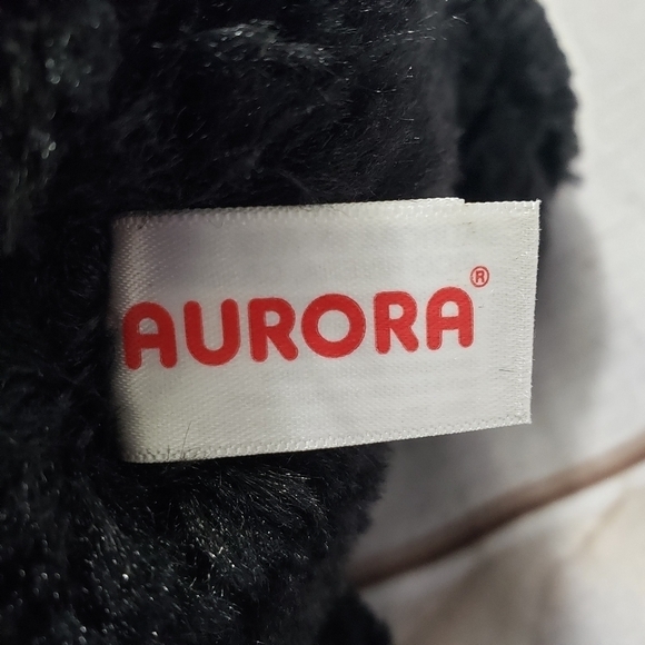 Aurora Black Bear 11" Plush Stuffed Animal Sitting #50287 Soft With Tag 2019 - Picture 7 of 9